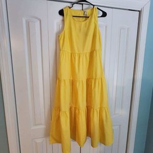 Yellow target dress